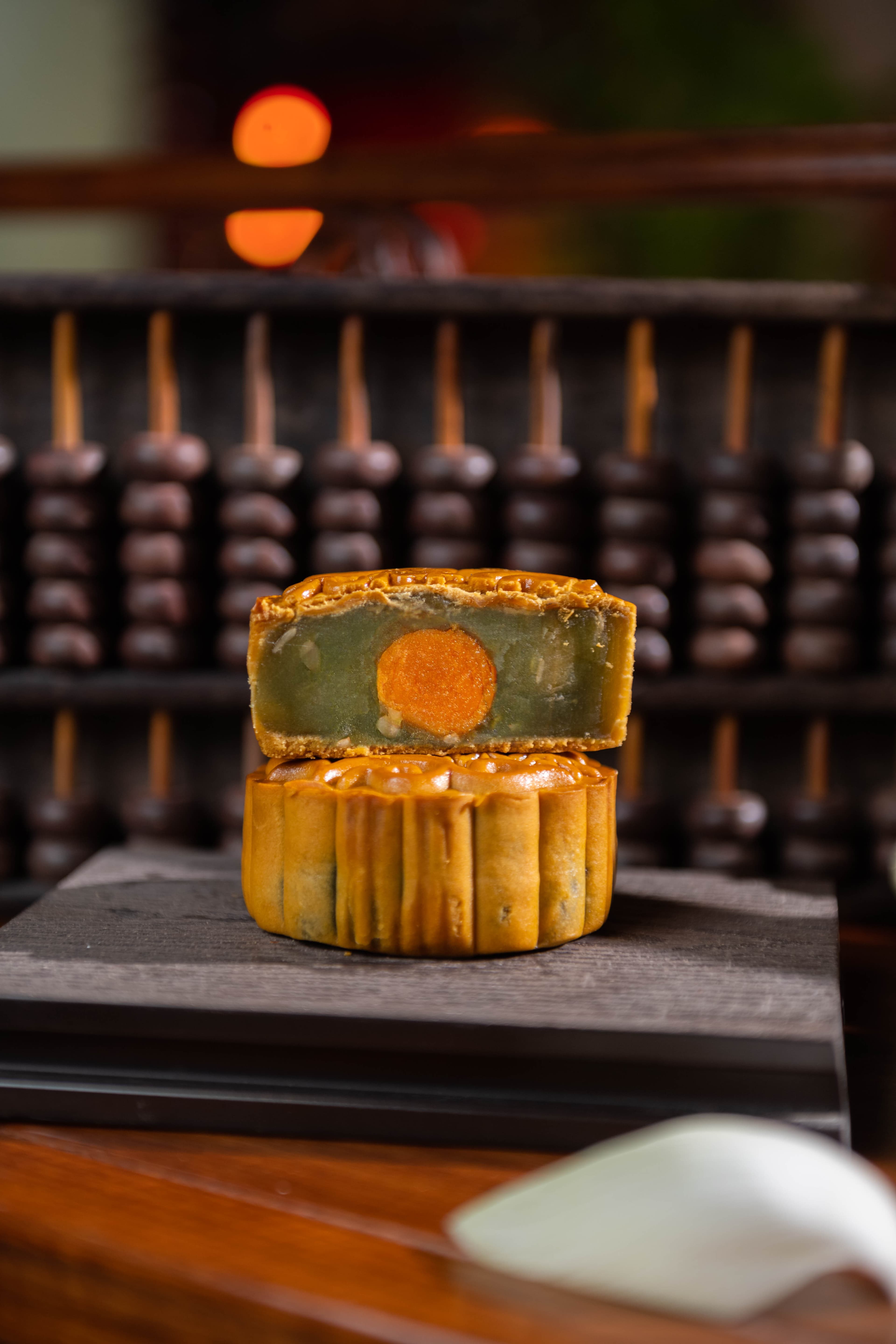 Matcha Red Bean Mooncake